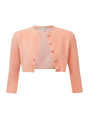 Peach Terry Cardigan