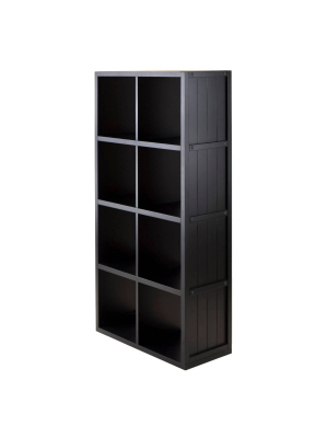 53"timothy Shelf 4x2 Slots Black - Winsome