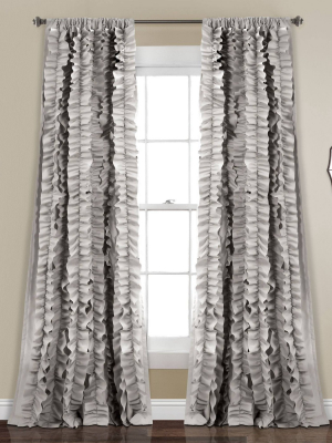 84"x54" Belle Window Curtain Gary - Lush Décor