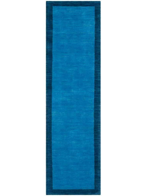 Himalaya Light Blue/dark Blue Runner Rug