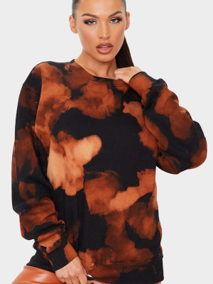 Rust Tie Dye Sweatshirt