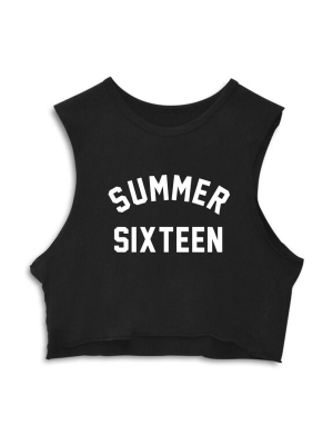 Summer Sixteen [crop Muscle Tank]