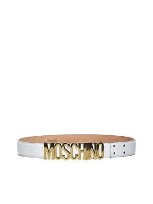 Moschino Lettering Logo Belt