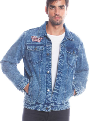 Men's Denim Looney Tunes Bugs Placement Jacket