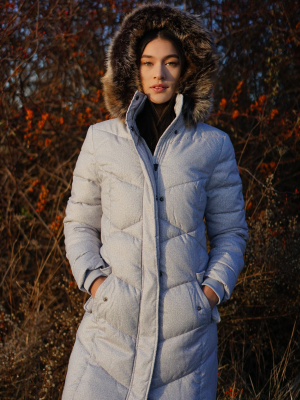 Sternway Quilted Parka- Ice White