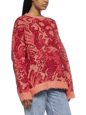 Etro Floral Intarsia Crewneck Jumper