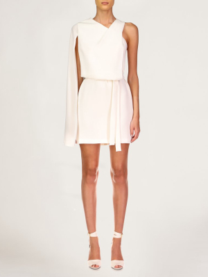 Casey Asymmetric Cape Dress