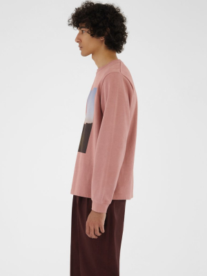 Kieran Top Organic Heavyweight Cotton Jersey Pink - Sale