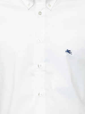 Etro Logo Embroidered Buttoned Shirt