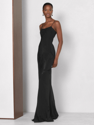 Marianna Bridle Jacquard Evening Dress