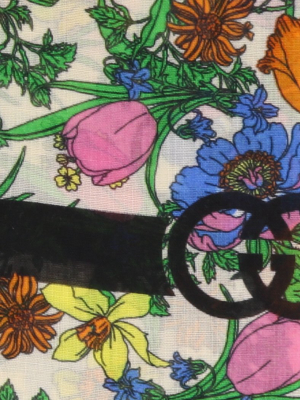 Gucci Flora Print Scarf