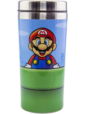 Paladone Products Ltd. Super Mario Warp Pipe 15oz Stainless Steel Travel Mug