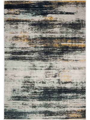 Adirondack Light Gray/black Area Rug