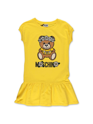 Moschino Kids Teddy Bear Printed T-shirt Dress