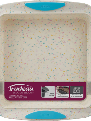 Trudeau Square Cake Pan Confetti 8" X 8"