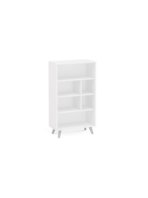 40.75" Monterey 4 Shelf Bookshelf White - Chique