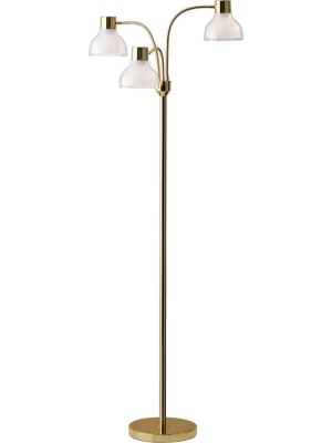 Priest 3-arm Floor Lamp Gold