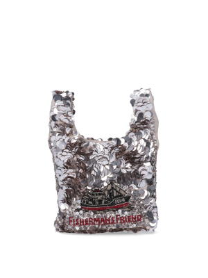 Anya Hindmarch Fisherman's Friend Sequin Tote Bag