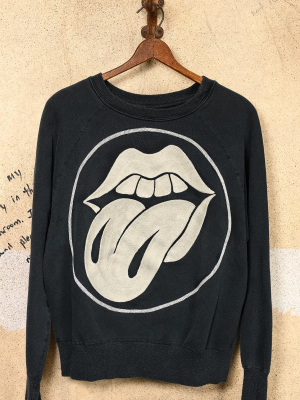 The Rolling Stones Chain Stitch Shrunken Sweatshirt