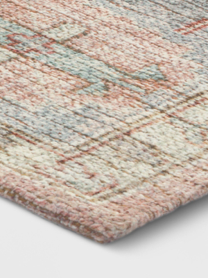 Attleboro Digital Print Boarder Perisan Rug Blush - Threshold™