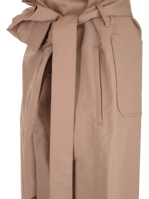 Loewe Waist-wrap Wide-leg Copped Pants