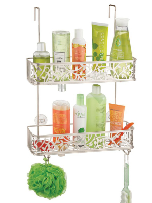 Mdesign Wide Metal Over Shower Door Bathroom Tub & Shower Caddy