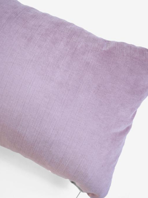 Mckenzie Lilac Velvet Pillow, Lumbar