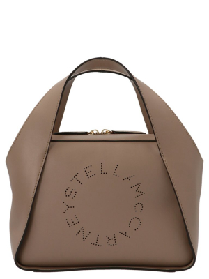 Stella Mccartney Mini Logo Perforated Crossbody Bag