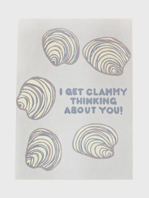 Cold Teeth Brooklyn I Get Clammy Greeting Card