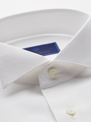 Wb6110110 | Piqué Wing Collar French Cuff Formal Shirt