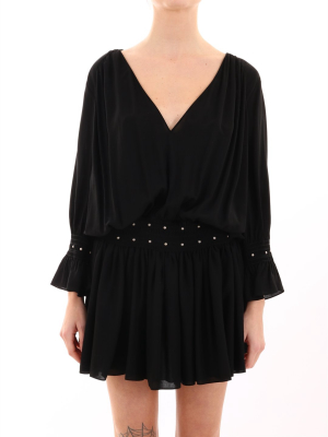 Saint Laurent Studded Mini Dress