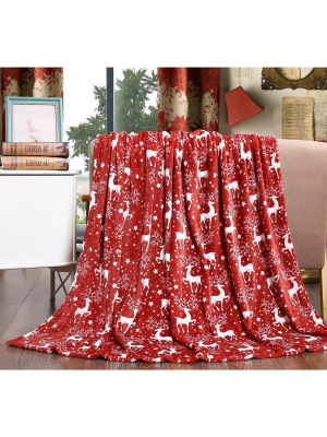 Goodgram Christmas Santa & Halloween Fleece Throw Blankets