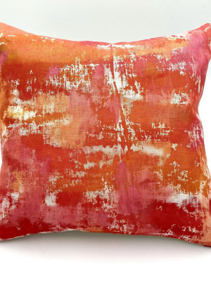 Hand-painted Square Pillow