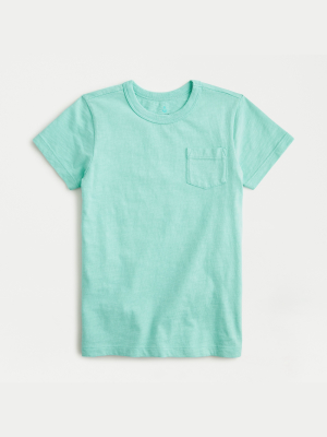 Kids' Garment-dyed Pocket T-shirt