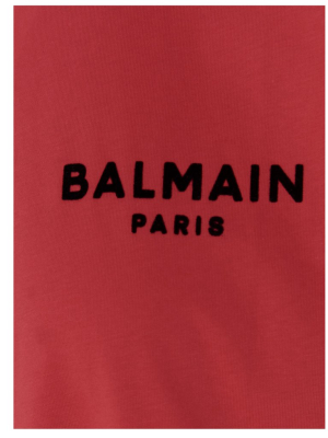 Balmain Flocked Logo T-shirt