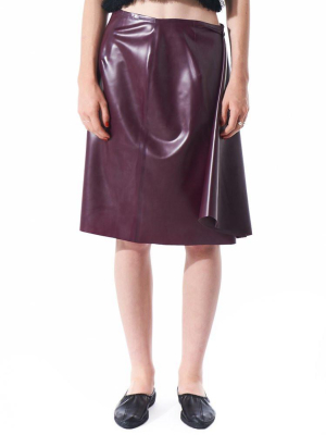 Latex 8 Panel Skirt (aw16 Skt 168 Ox Blood)