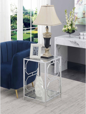 Omega Chrome End Table Chrome - Breighton Home