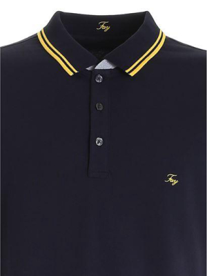 Fay Logo Embroidered Polo Shirt