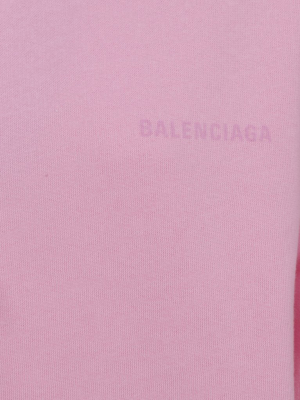 Balenciaga Logo Printed Oversize Hoodie