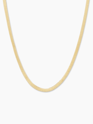 Gorjana Venice Snake Chain Necklace ~ Gold Plated