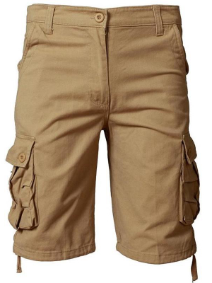 Pologize™ Solid Multi-pocket Cargo Shorts