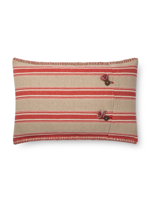 Red & Natural Pillow