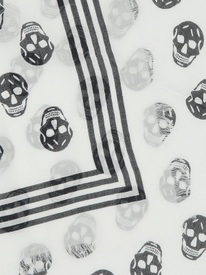 Alexander Mcqueen All Over Skull Scarf