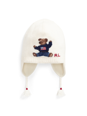 Polo Bear Wool-blend Earflap Hat