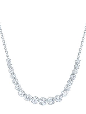 Riviera Diamond Necklace - White Gold