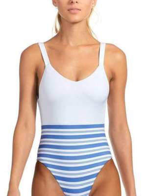 Vitamin A Leah One Piece Swimsuit In Regatta Stripe