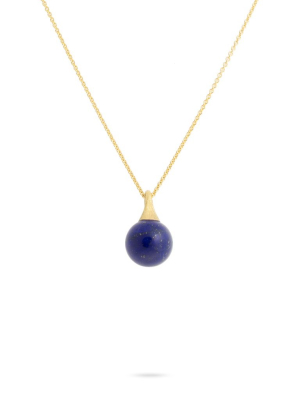 Marco Bicego® Africa Boule Collection 18k Yellow Gold And Lapis Pendant