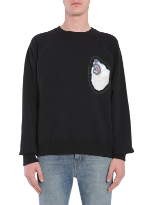 Golden Goose Deluxe Brand Polar Bear Embroidered Sweatshirt