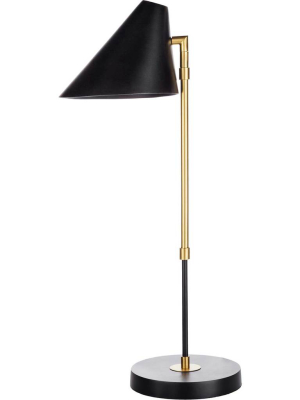 Benson Table Lamp Black/brass/brass