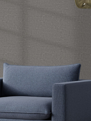 Tempaper Charcoal Burlap Removable Wallpaper